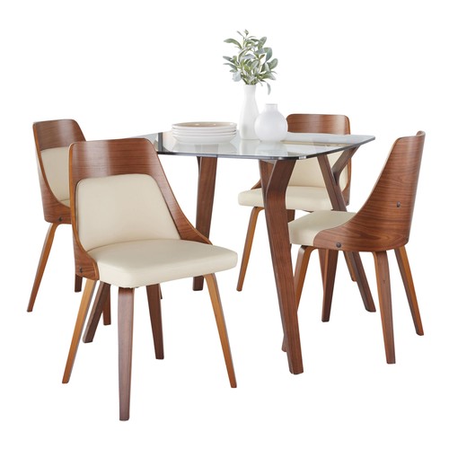 Folia-anabelle Square Dining Set - 5 Piece
